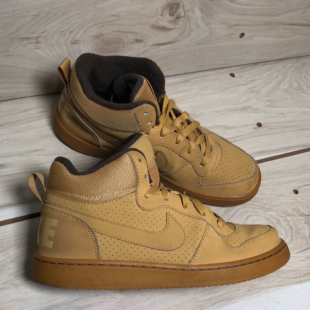 Nike Air Force Wheat High-Top Sneakers